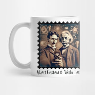 Einstein & Tesla Selfie Mug